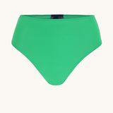 High waist bikini bottom in Heart Green