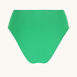 High waist bikini bottom in Heart Green