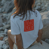 LOVE T-shirt in Heather Grey