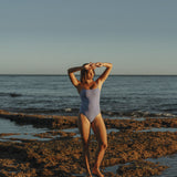 Classic Dominga Swimsuit in Violet Amethist