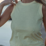 Sporty tank top in Sunny Yellow